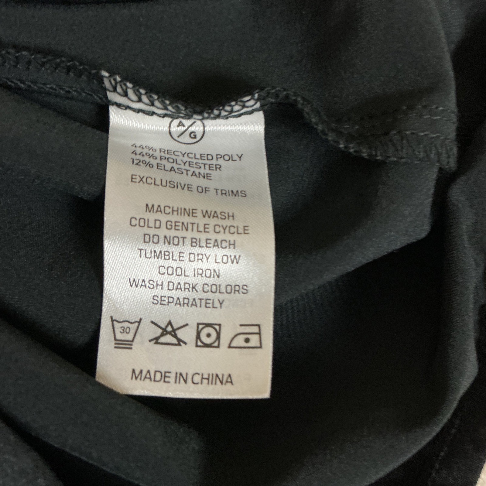 Asher Golf Windbreaker Jacket Mens Size Medium Black Hooded Full Zip Activewear — image 6 of 8